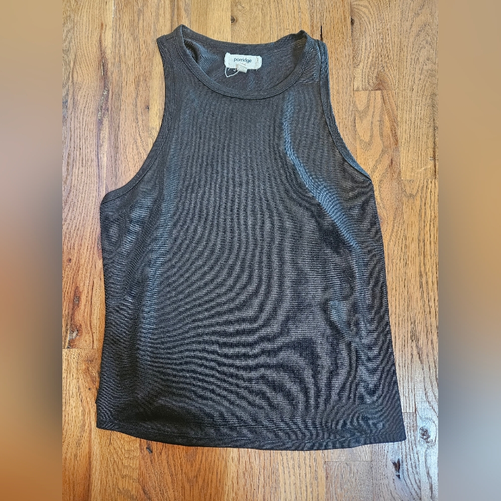Porridge Black Tank Top